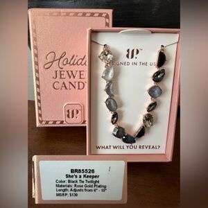 Bomb Party Holiday Jewel Candy 2025 - Bracelet Black Tie/Rose Gold